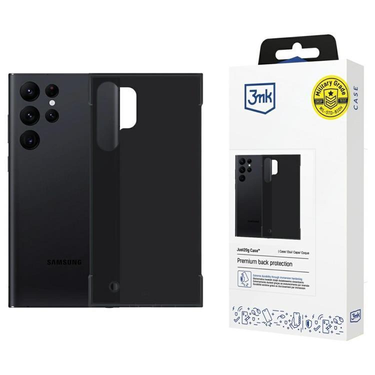 3MK Galaxy S23 Ultra Mobilskal Matt Just20g - Svart | 2353 | AlltMobil