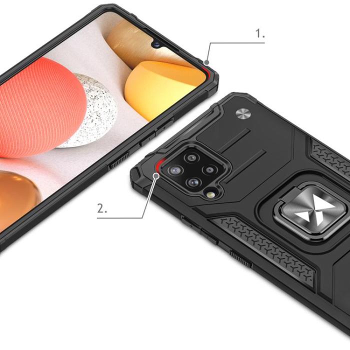 Wozinsky - Wozinsky Ring Armor Skal Galaxy A42 - Svart