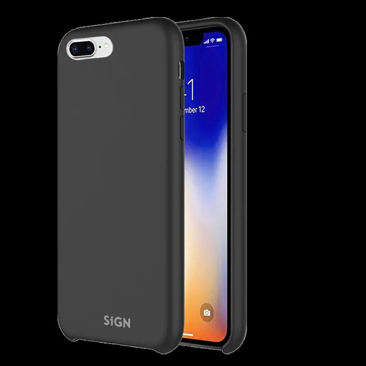 SiGN iPhone 7/8 Plus Skal Liquid Silicone - Svart | 2353 | AlltMobil