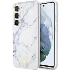 Guess - Guess Mobilskal till Galaxy S23 Marble - Vit
