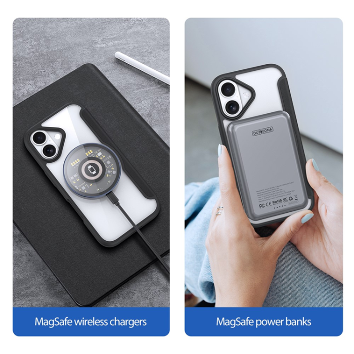 Dux Ducis - Dux Ducis iPhone 17 Plånboksfodral MagSafe Skin X Pro - Svart