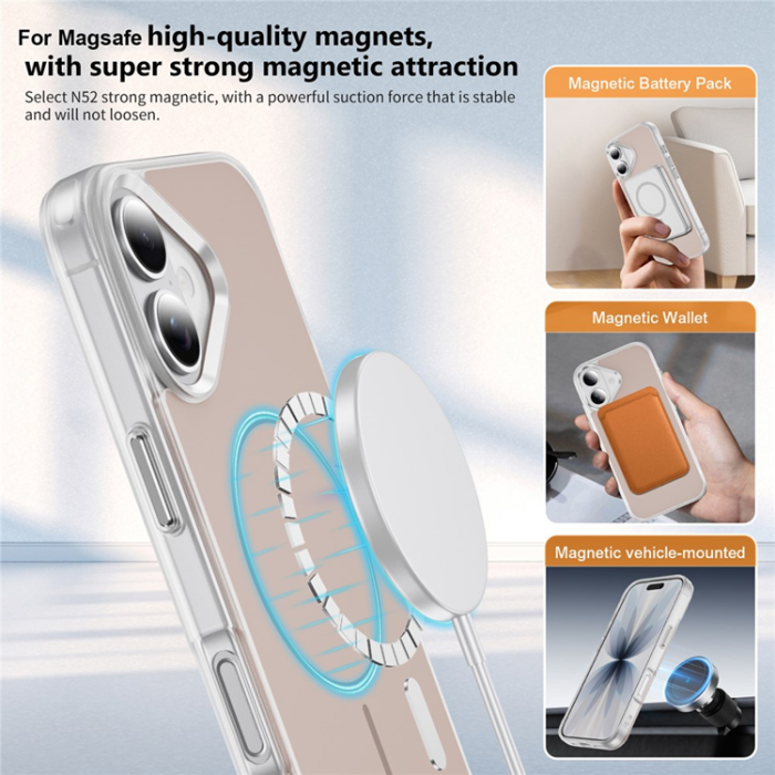 A-One Brand - iPhone 17 Mobilskal MagSafe Skin Touch TPU PC - Guld