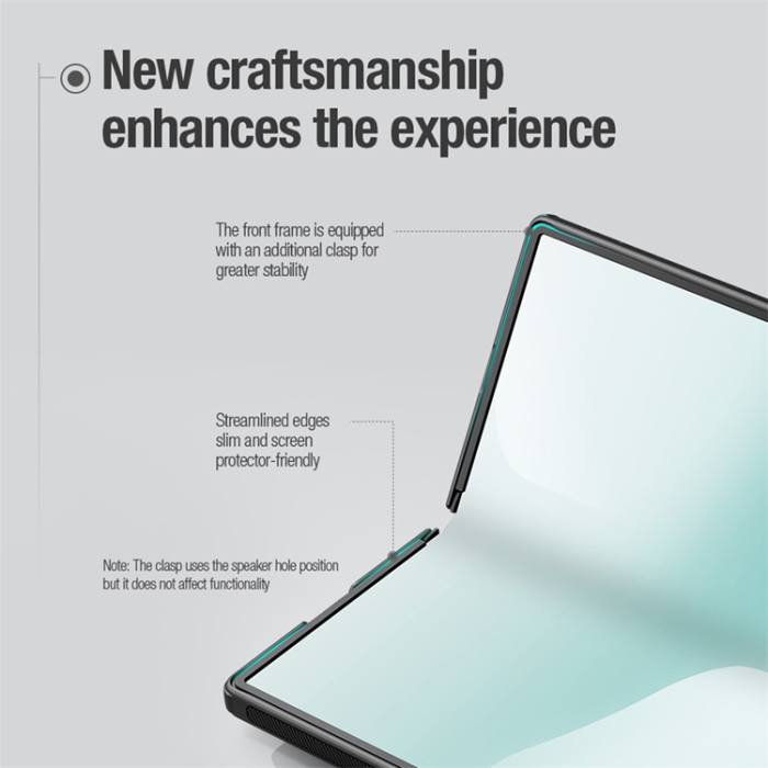 Nillkin - NILLKIN Galaxy Z Fold 7 Mobilskal MagSafe Super Frosted - Svart