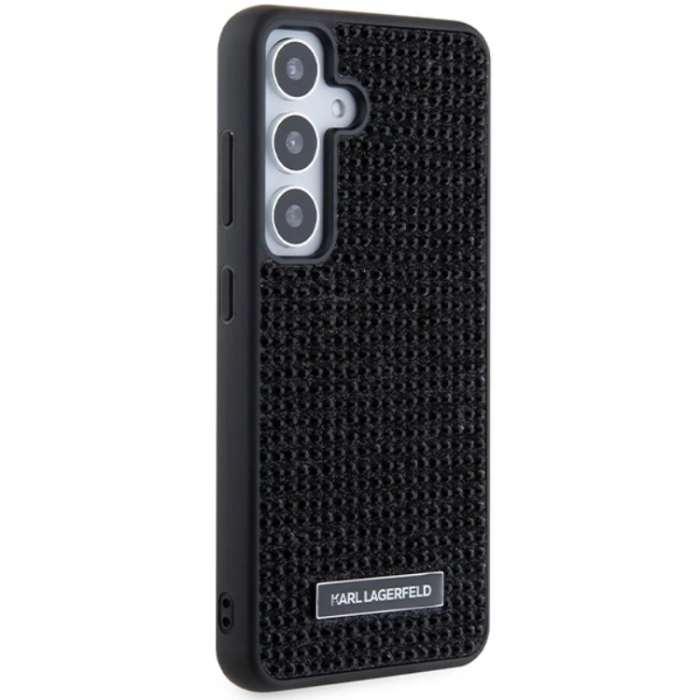 KARL LAGERFELD - KARL LAGERFELD Galaxy S24 Plus Mobilskal Rhinestone Logo Metal Plate