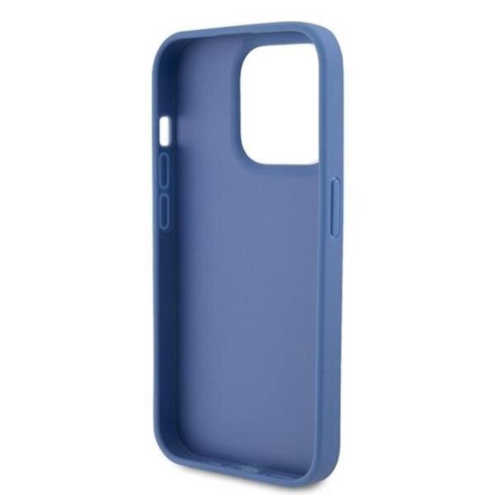 Guess - Guess iPhone 15 Pro Mobilskal Triangle Strass - Blå