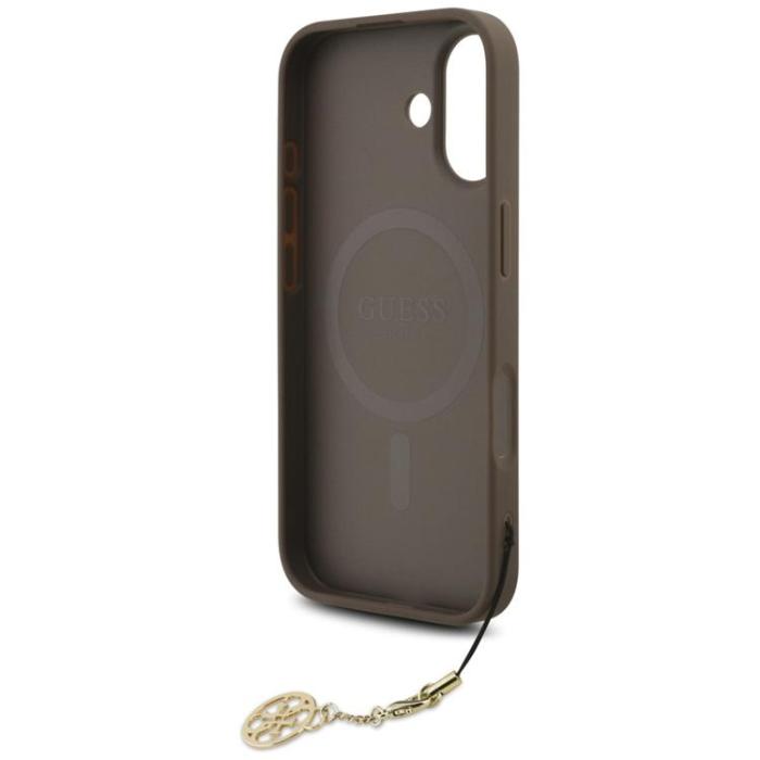 Guess - Guess iPhone 17 Mobilskal MagSafe 4G Charms Collection - Brun