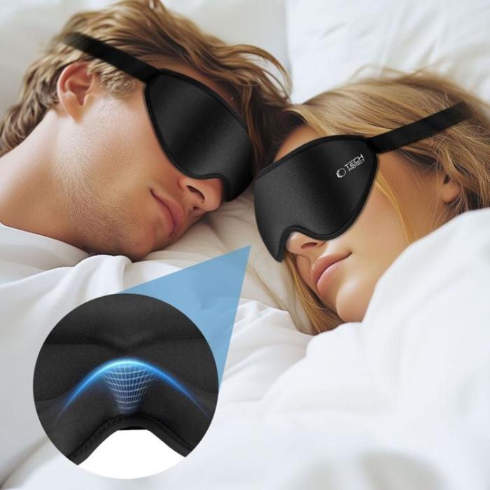 Tech-Protect - Tech-Protect Eyeshade Sömnmask - Matte Svart