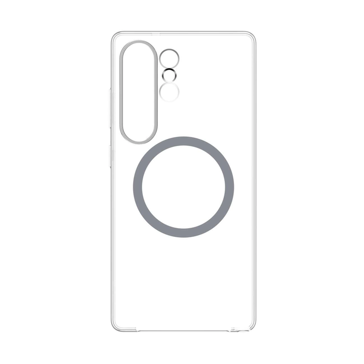 Samsung Galaxy S25 Ultra Mobilskal Magsafe Magnetic Ring - Transparent | 2353 | AlltMobil