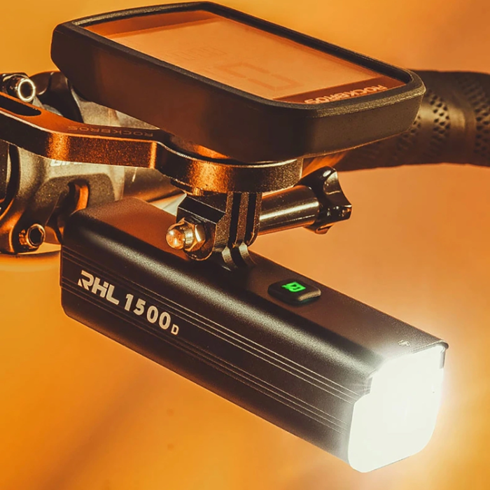 Rockbros - Rockbros Främre Cykelljus 5000mAh 1500lm IPX6 - Svart