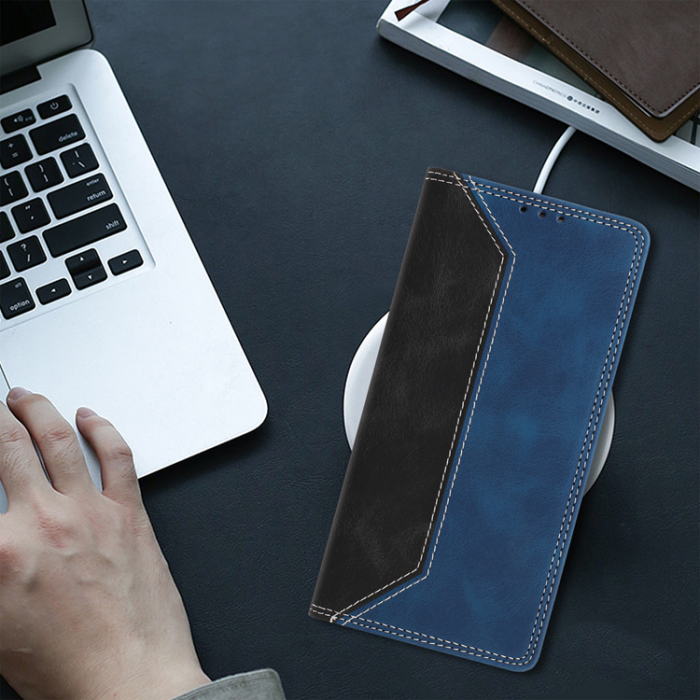 A-One Brand - OnePlus 15 Konstläder Plånboksfodral Färg Splicing RFID-Skydd