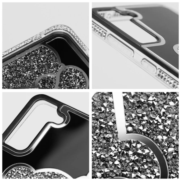 OEM - Galaxy S24 FE Mobilskal Teddy Bear - Silver