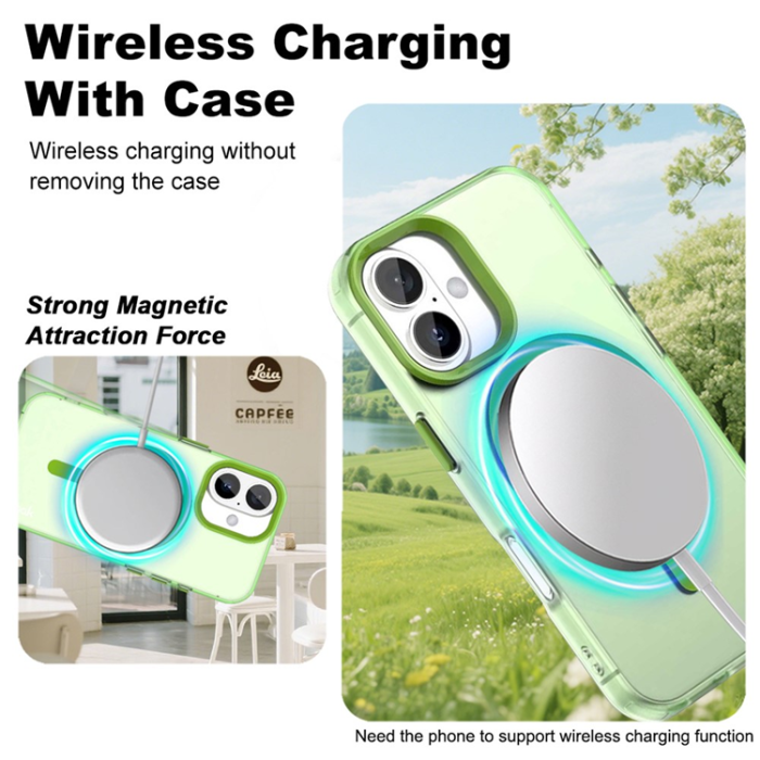 Imak - IMAK iPhone 17 Mobilskal MagSafe Anti Drop - Grön