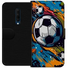 Gustaf - Pl&aring;nboksfodral till OnePlus 7T Pro med Fotbollar