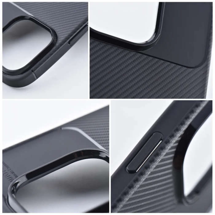 A-One Brand - iPhone 17 Mobilskal Carbon Premium - Svart