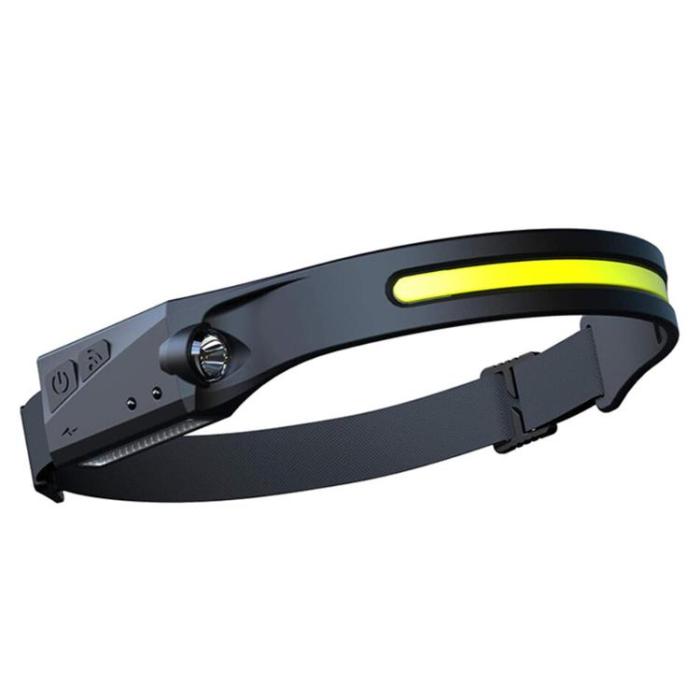 OEM - LED Uppladdningsbar pannlampa IPX4 12000 mAH - Svart