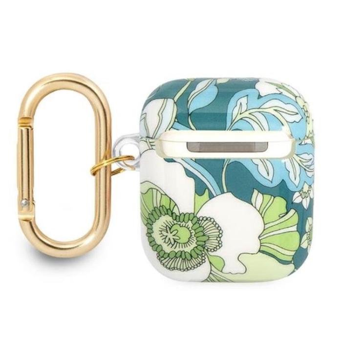 Guess - Guess AirPods Skal Flower Strap Collection - Grön