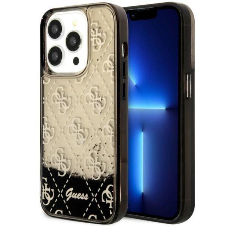 Guess iPhone 14 Pro Mobilskal Liquid Glitter - Svart | 2353 | AlltMobil