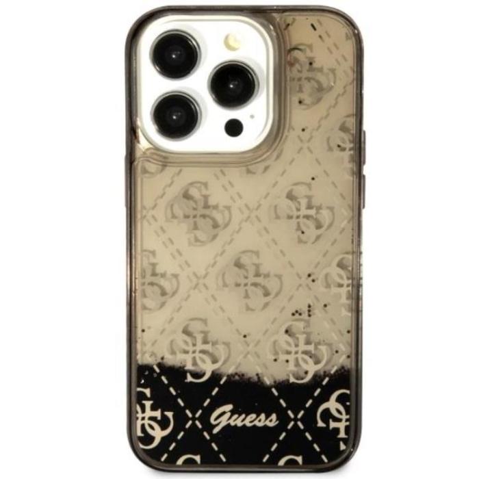 Guess - Guess iPhone 14 Pro Mobilskal Liquid Glitter - Svart