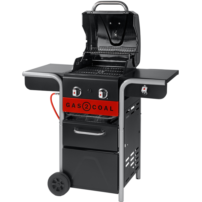 Char-Broil - Char-Broil Hybridgrill Gas2Coal 2.0 2 Brännare