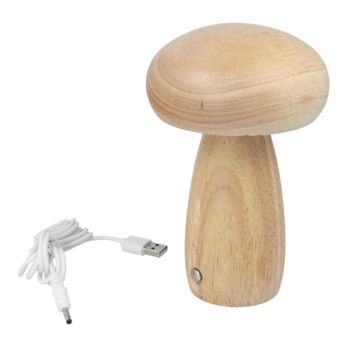 OEM - Bordslampa Vid Sängen Mushroom Art Deco MTWTHN - Trä