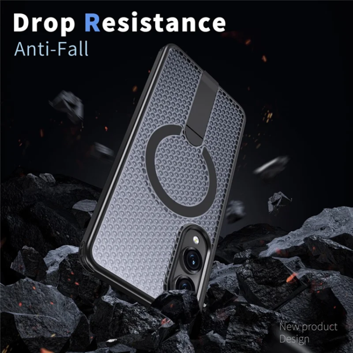 A-One Brand - Galaxy S25 Edge Mobilskal Magsafe Grid Texture