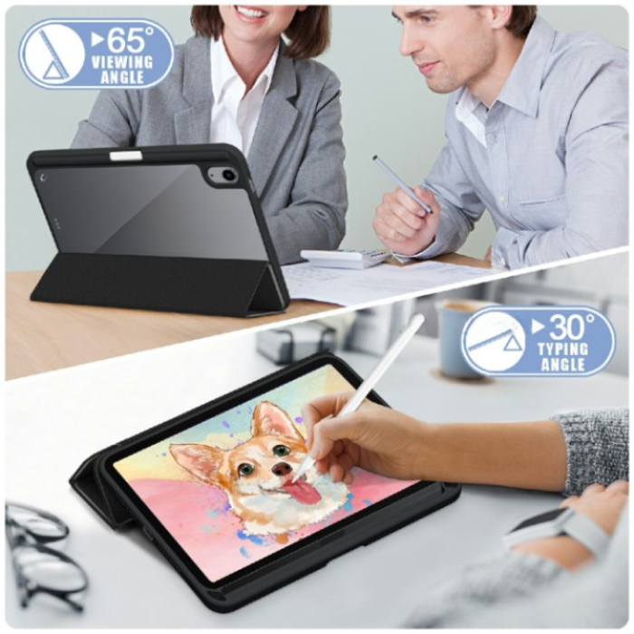 OEM - iPad mini 6 (2021) Fodral Tri-Fold PU Läder - Svart