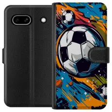 Gustaf - Pl&aring;nboksfodral till Google Pixel 7a med Fotbollar