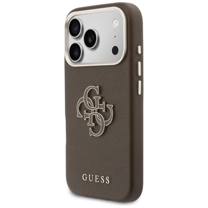 Guess - Guess Mobilskal iPhone 17 Pro FW Resin Logo - Brun