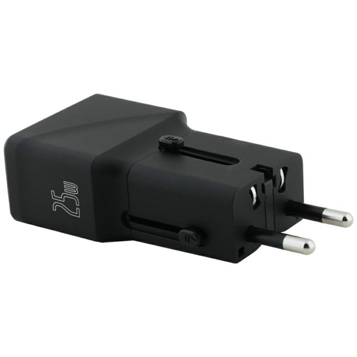Tumi - TUMI Reseladdare Adapter 25W USB-C/USB-A + USB-C/USB-C Kabel – Svart