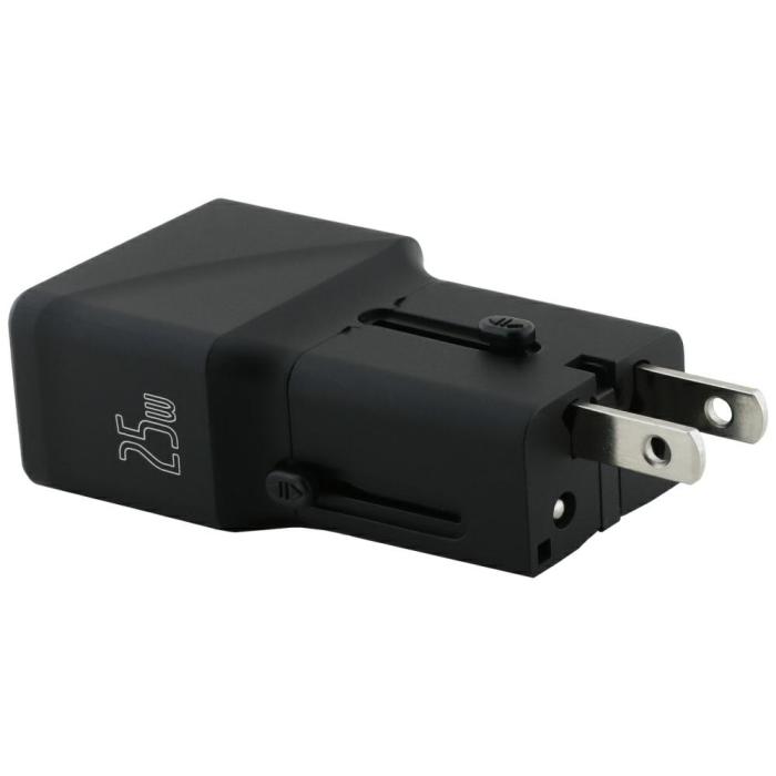 Tumi - TUMI Reseladdare Adapter 25W USB-C/USB-A + USB-C/USB-C Kabel – Svart