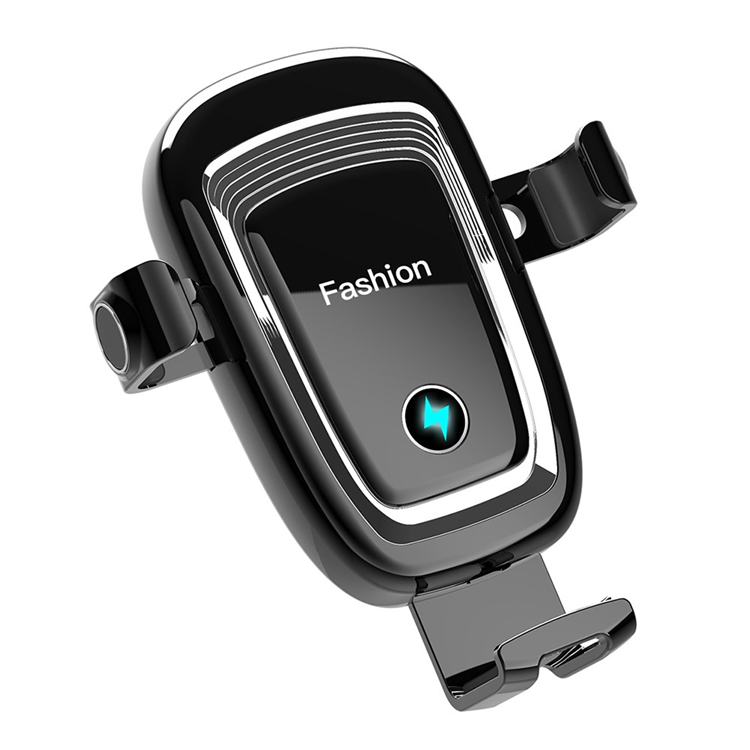 Qi Bilhållare till Luftventil med 15W Trådlös Laddning S19 - Svart | 5566 | AlltMobil