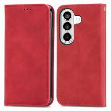 OEM - Mobilfodral f&ouml;r Samsung Galaxy S26 Plus Konstl&auml;der Kortfack - R&ouml;d