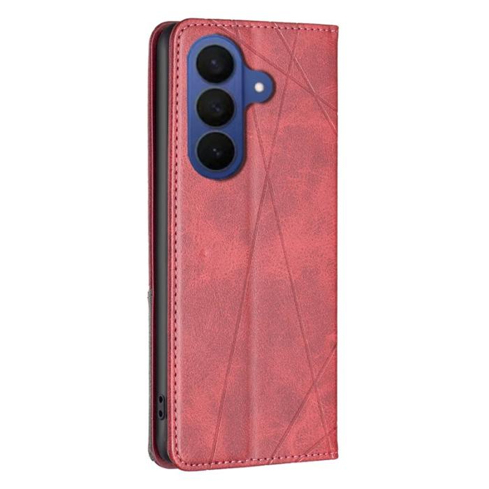 OEM - Mobilfodral för Samsung Galaxy S26 Plus Konstläder Kortfack - Röd
