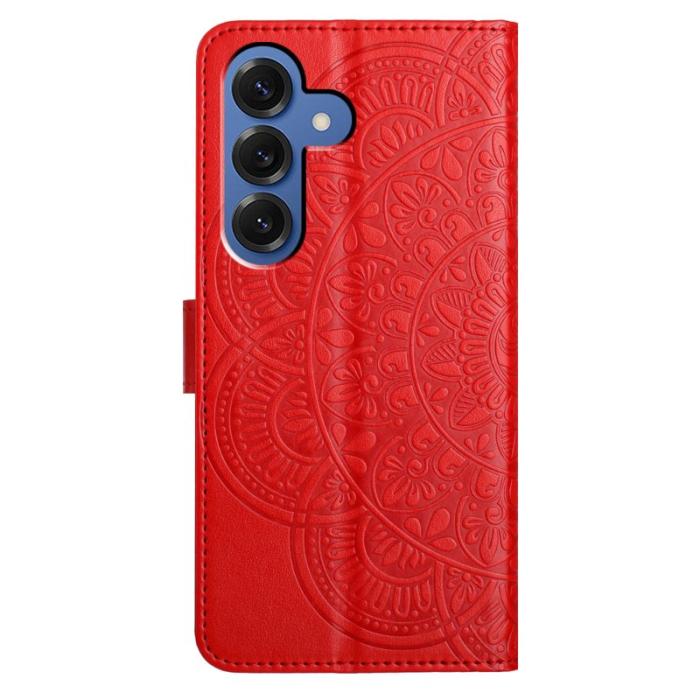 OEM - Mobilfodral för Samsung Galaxy S26 Plus Konstläder Kortfack - Röd