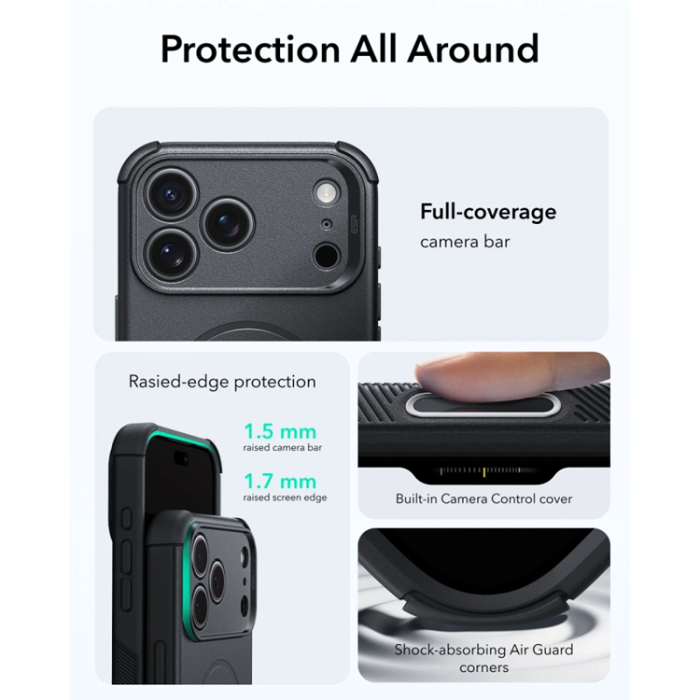 ESR - ESR Mobilskal För iPhone 17 Pro Max/18 Pro Max Magsafe Cyber Tough