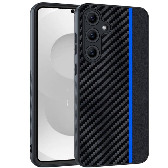 OEM - Mobilskal för Samsung Galaxy S26 Konstläder + PC - Svart