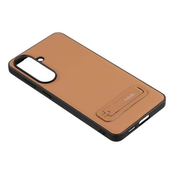X-Level - X-Level Mobilskal för Samsung Galaxy S26 Konstläder PC + TPU - Brun