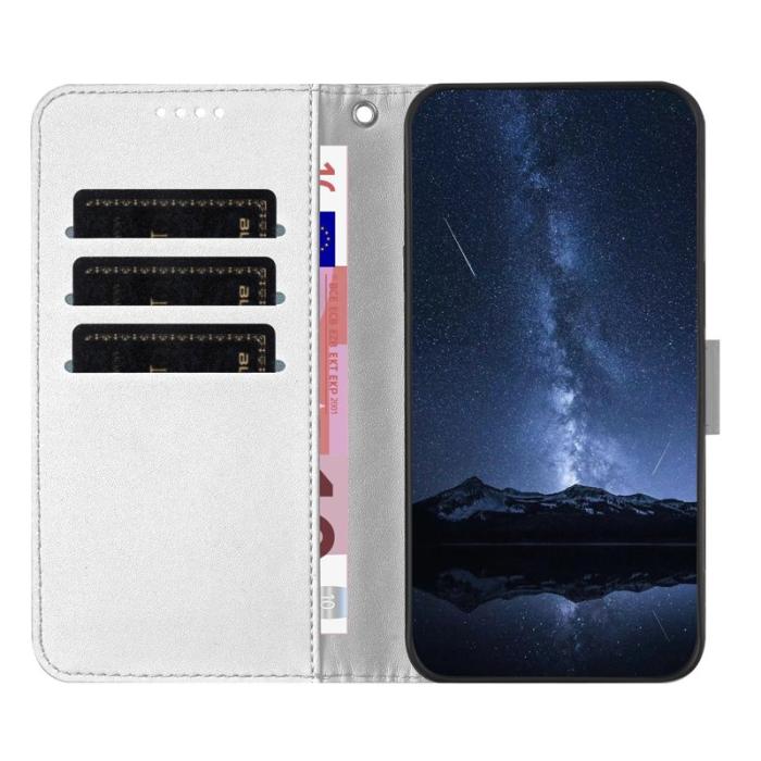 OEM - Plånboksfodral för Samsung Galaxy S26 Magnetiskt Konstläder - Silver