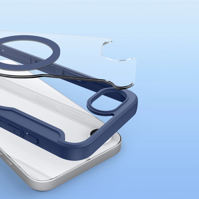 Dux Ducis - Dux Ducis iPhone 16e Plånboksfodral MagSafe Skin X Pro - Blå