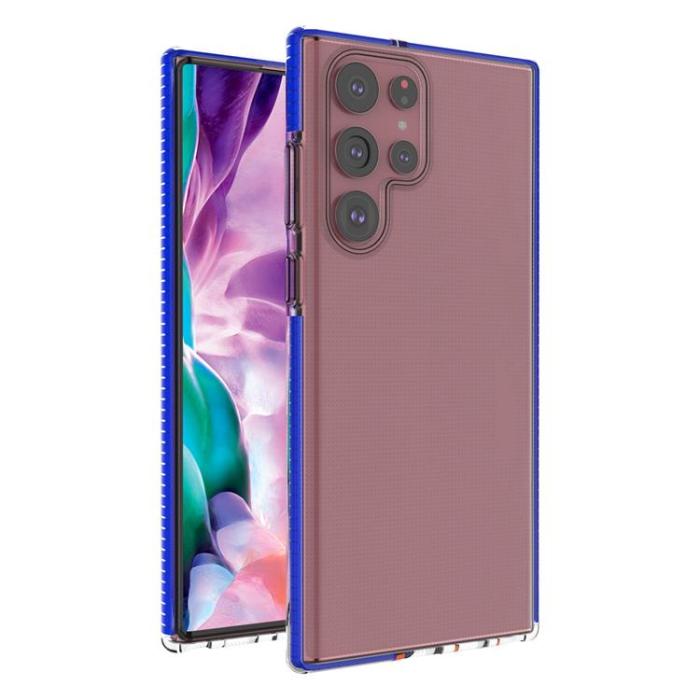 OEM - Galaxy S22 Ultra Skal Spring Gel - Mörkblå