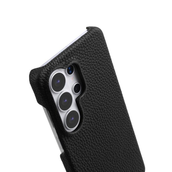 Melkco - MELKCO Mobilskal för Samsung Galaxy S26 Ultra Äkta läder PC Magnetiskt - Svart