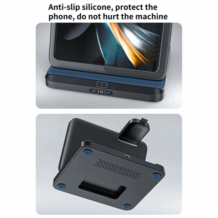 OEM - 3-in-1 Trådlös Laddare Samsung Galaxy - Buds - Watch - Svart