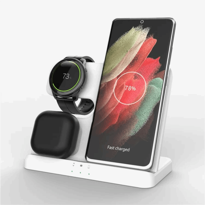 OEM - 3-in-1 Trådlös Laddare Samsung Galaxy - Buds - Watch
