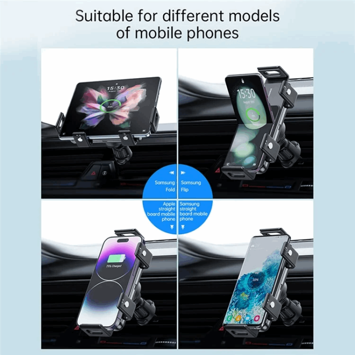 OEM - S20A Mobilhållare Fäste Bil Air Vent Trådlös Laddare För Samsung