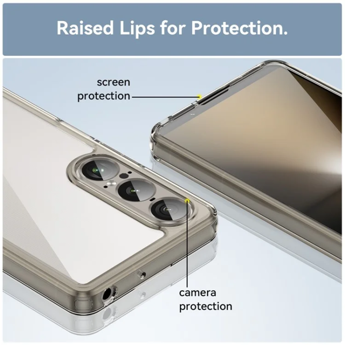 OEM - Sony Xperia 1 VII Mobilskal Acrylic TPU - Grå