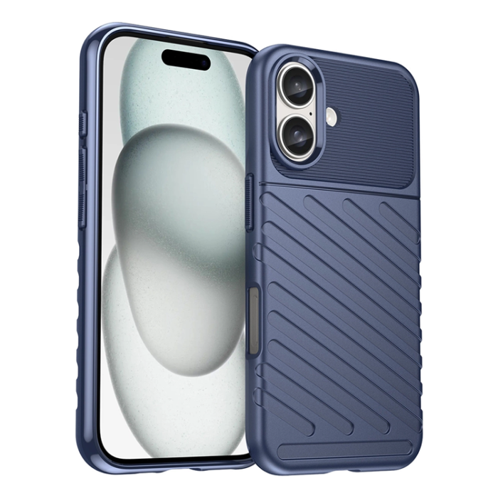 OEM - iPhone 16 Plus Mobilskal Silikon Thunder - Blå