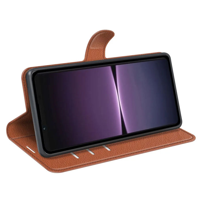 Taltech - Sony Xperia 1 V Plånboksfodral Bekvämt - Brun