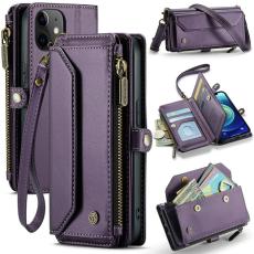 Caseme - CASEME Pl&aring;nboksfodral Konstl&auml;der f&ouml;r iPhone 12/12 Pro - Lila