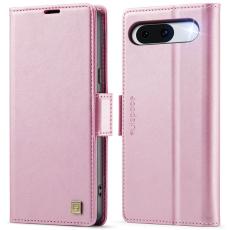 AUTSPACE - AUTSPACE Google Pixel 8a Fodral Retro Konstl&auml;der - Rosa