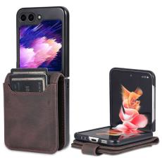AZNS - AZNS Samsung Galaxy Z Flip7 FE Fodral KonstL&auml;der - Brun
